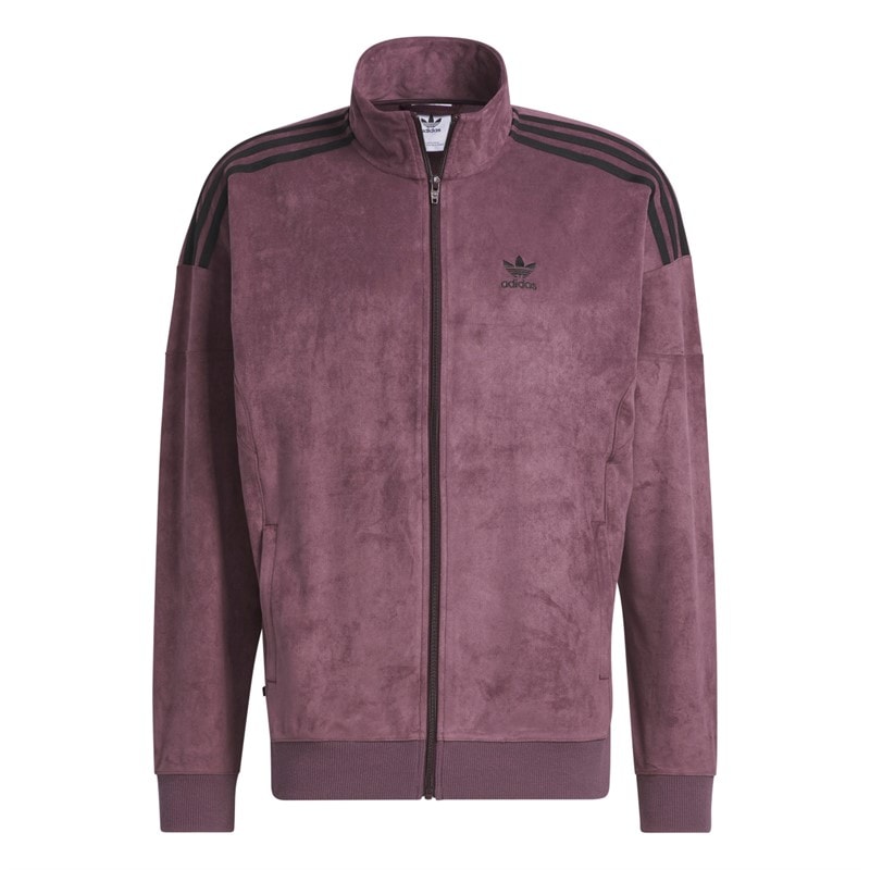 adidas Originals Herre plys træningsjakke Shadow Maroon - Billede 1