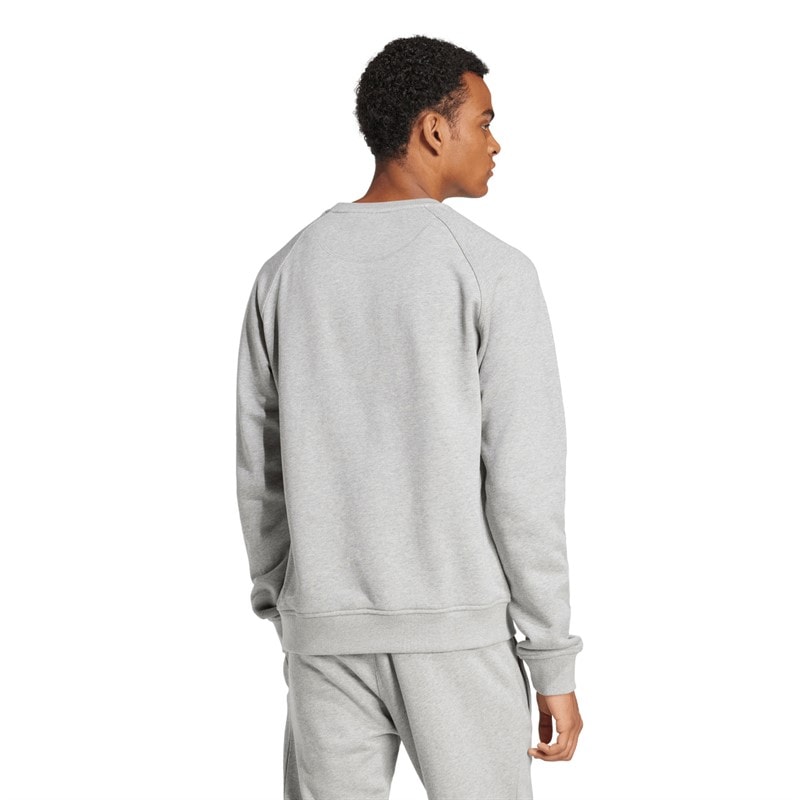 adidas Originals Herre Trefoil Essentials French Terry Sweatshirt Medium Grey Heather - Billede 2