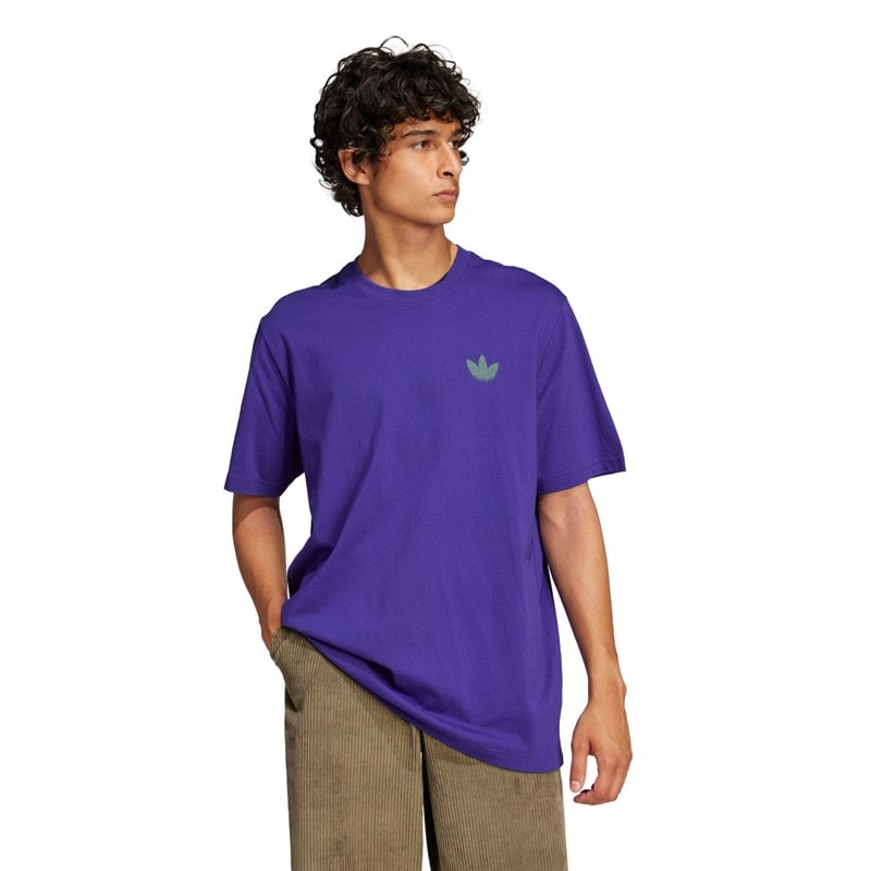 adidas Originals Herre Skelet Ryg Grafik T-shirt Collegiate Purple - Billede 2