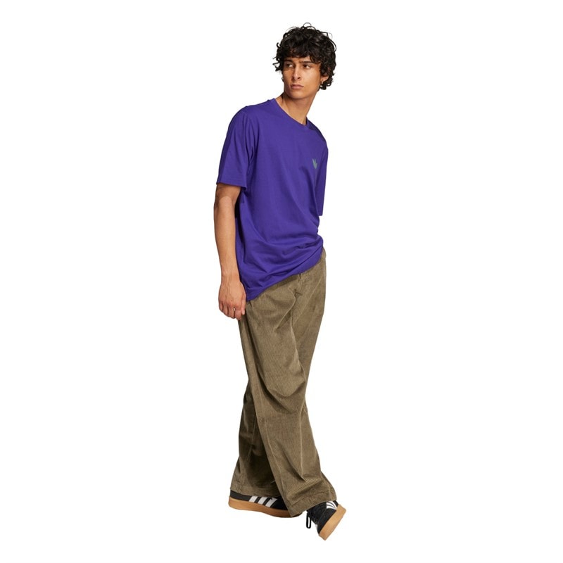 adidas Originals Herre Skelet Ryg Grafik T-shirt Collegiate Purple - Billede 3