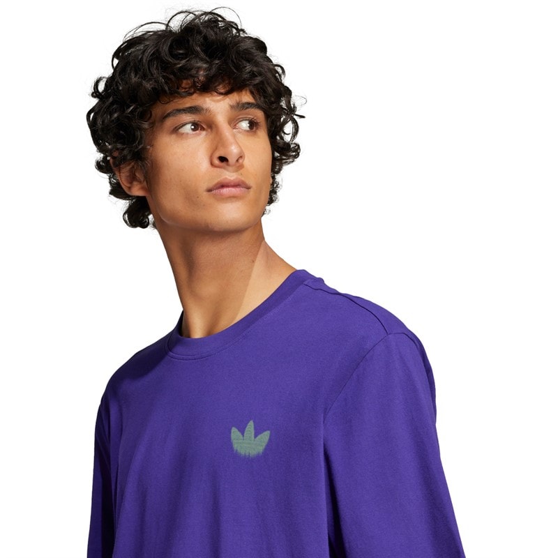 adidas Originals Herre Skelet Ryg Grafik T-shirt Collegiate Purple - Billede 4
