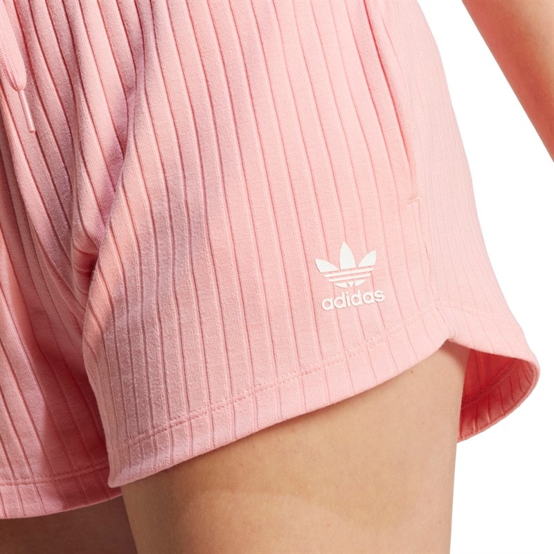 adidas Originals Junior Piger Rib Shorts Semi Pink Spark - Billede 3
