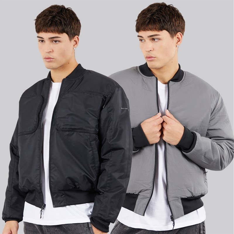 adidas Originals Herre Reclaim Reversibel Bomber Jakke Sort - Billede 1