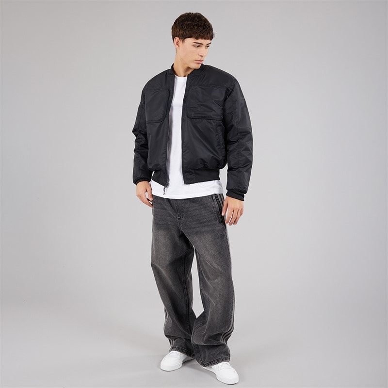 adidas Originals Herre Reclaim Reversibel Bomber Jakke Sort - Billede 4