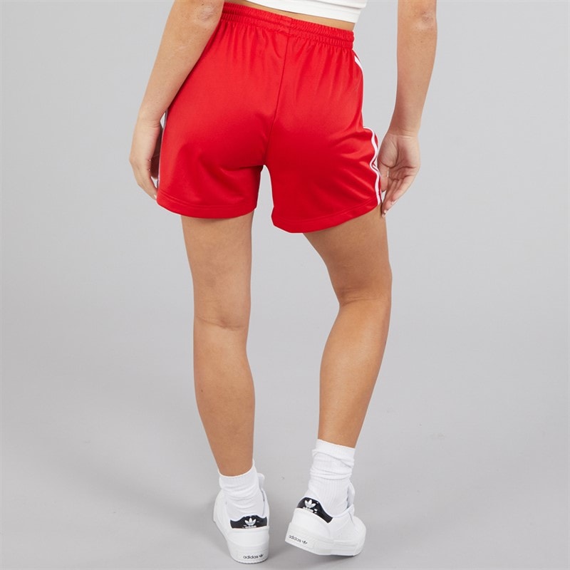 adidas Originals Dame Adicolor Firebird Shorts Better Scarlet/Hvid - Billede 2