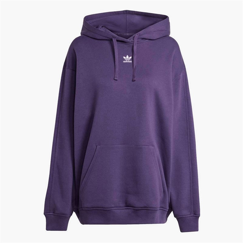 adidas Originals Dame Essentials Oversized Fleece Hoodie Aurora Plum