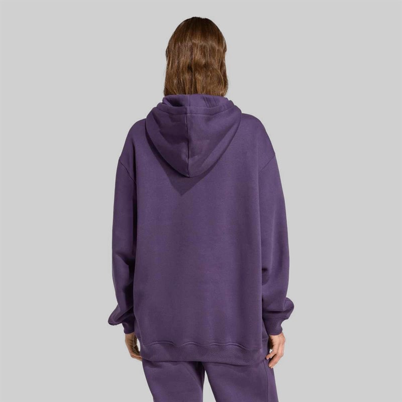 adidas Originals Dame Essentials Oversized Fleece Hoodie Aurora Plum - Billede 3