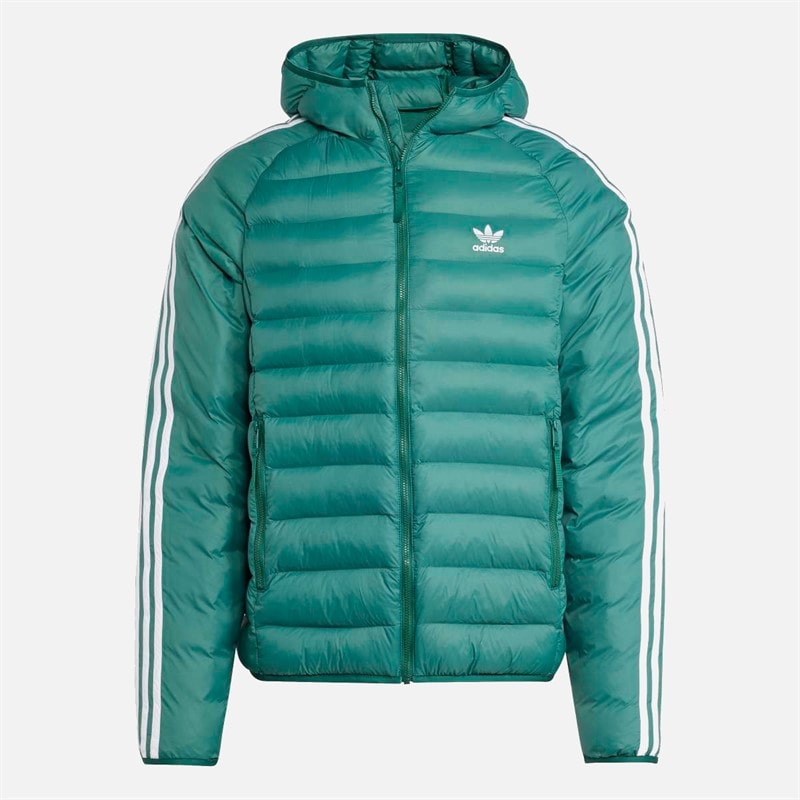 adidas Originals Herre polstret hætte dunjakke Collegiate Green/Hvid