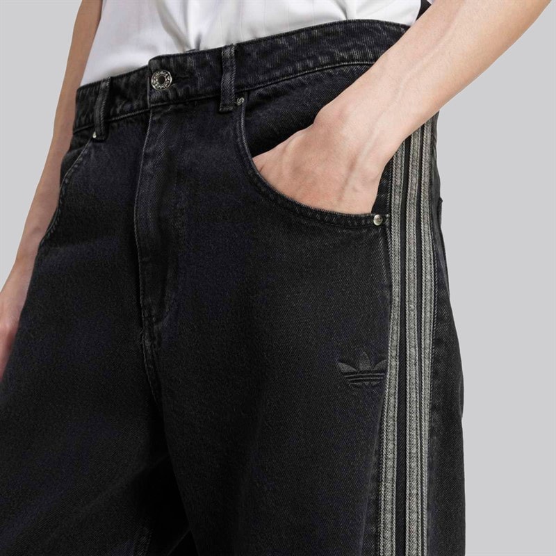 adidas Originals Herre Firebird Adicolor Denim Bukser True Black Denim - Billede 3
