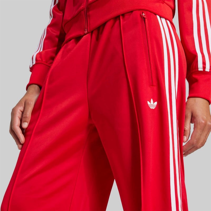 adidas Originals Dame Adicolor Classic Firebird Løstsiddende træningsbukser Better Scarlet/Hvid - Billede 3