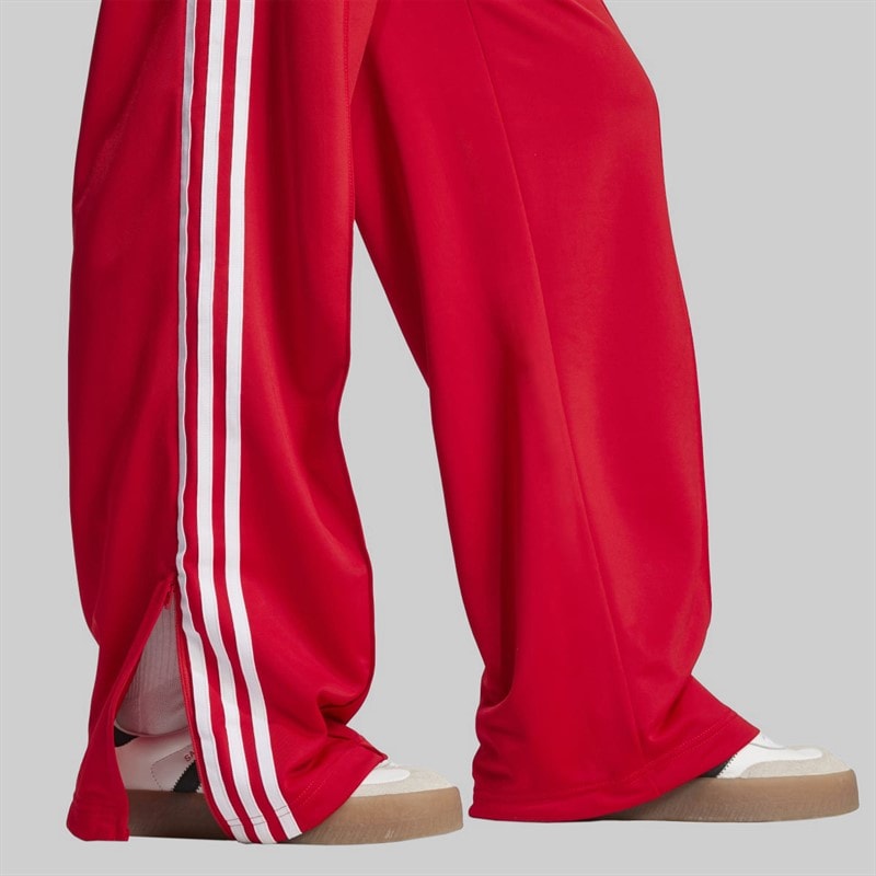 adidas Originals Dame Adicolor Classic Firebird Løstsiddende træningsbukser Better Scarlet/Hvid - Billede 4