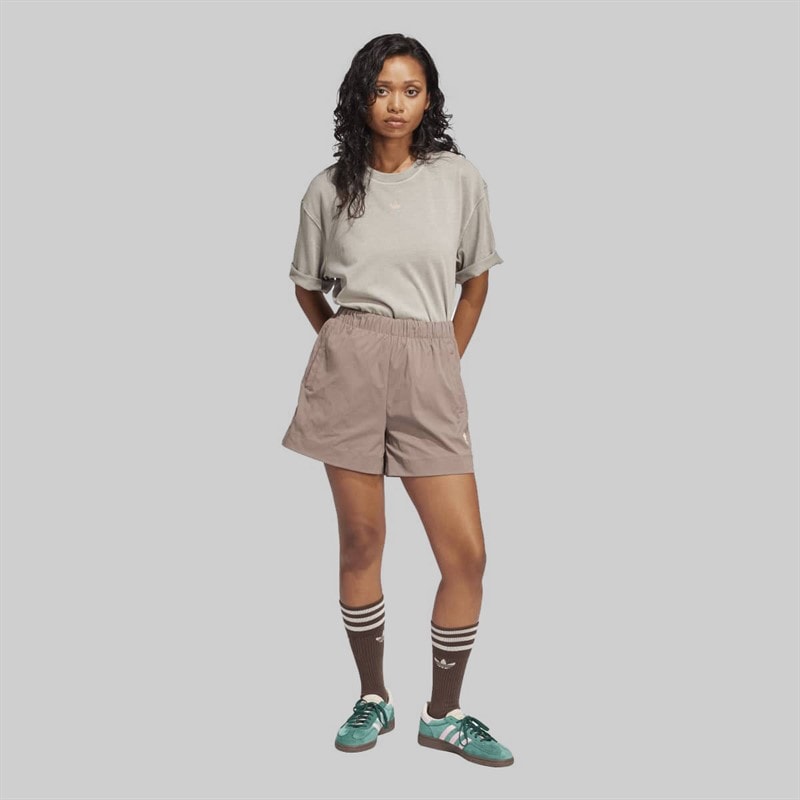 adidas Originals Dame vasket oversized t-shirt Silver Pebble - Billede 4