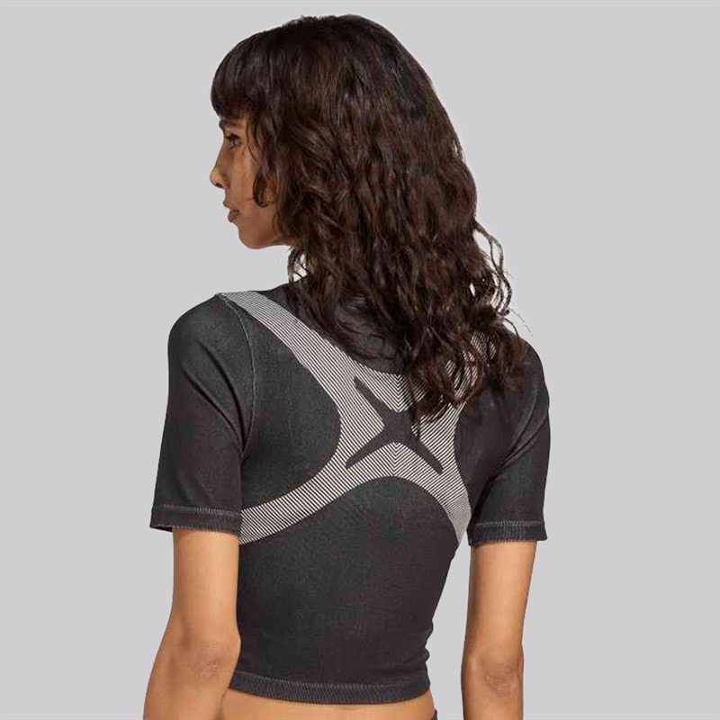 adidas Originals Dame Seamless Techfit Baby T-shirt Sort/Hvid - Billede 2