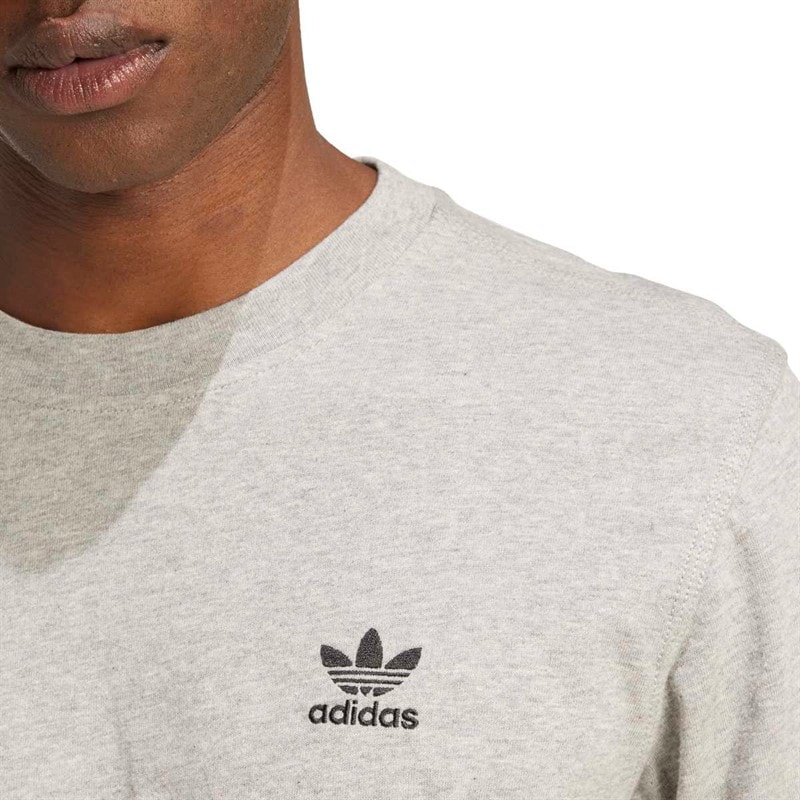 adidas Originals Herre Trefoil Essentials T-shirt Medium Grey Heather - Billede 3