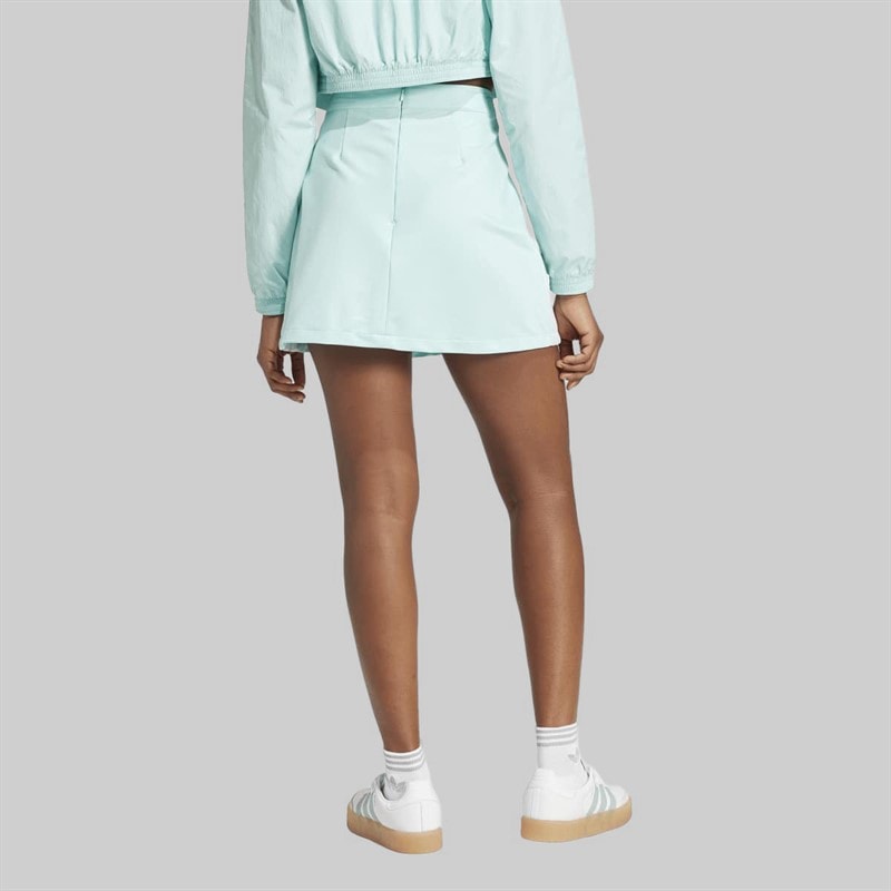 adidas Originals Dame Adicolor 3 striber Mini Nederdel Semi Flash Aqua - Billede 2