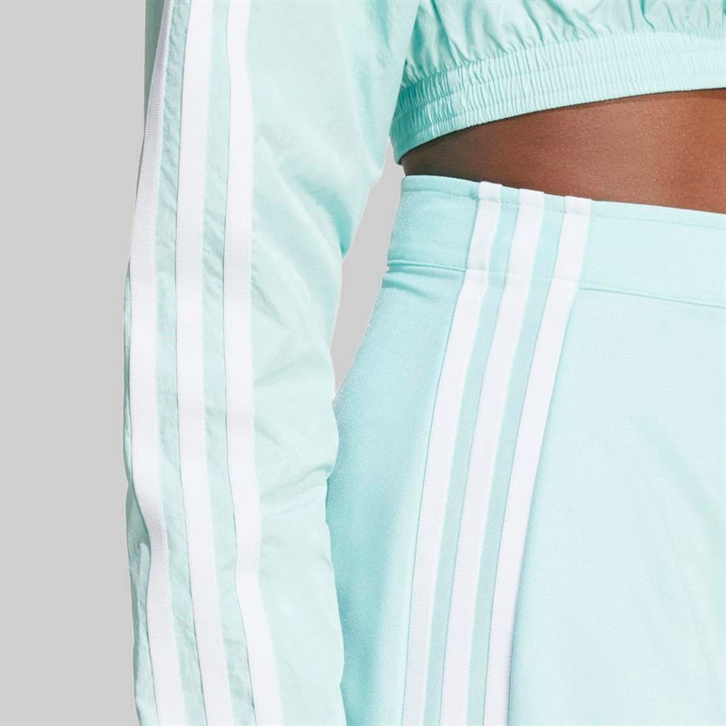 adidas Originals Dame Adicolor 3 striber Mini Nederdel Semi Flash Aqua - Billede 3