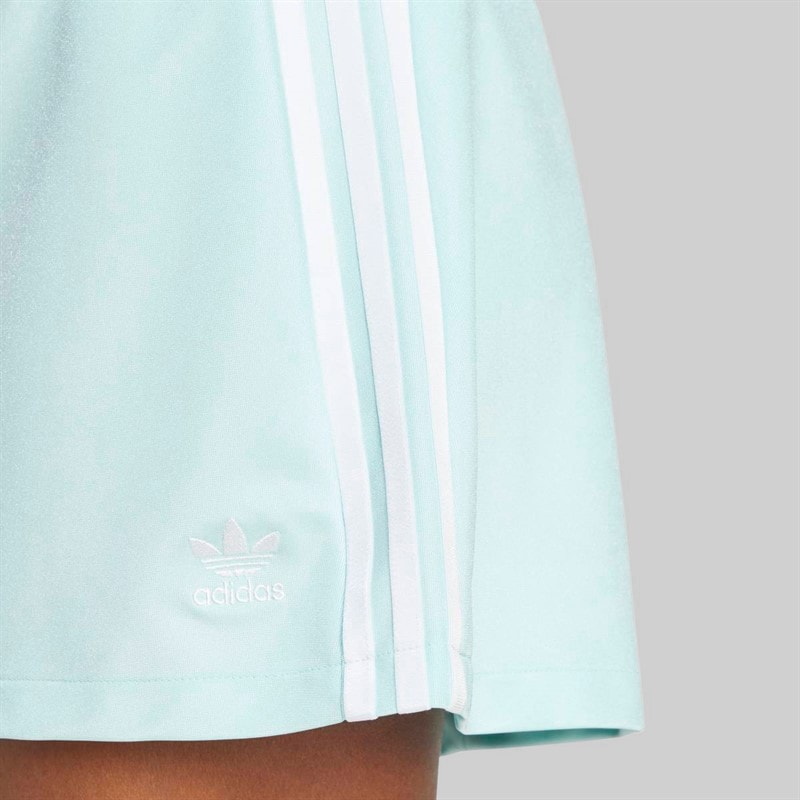 adidas Originals Dame Adicolor 3 striber Mini Nederdel Semi Flash Aqua - Billede 5
