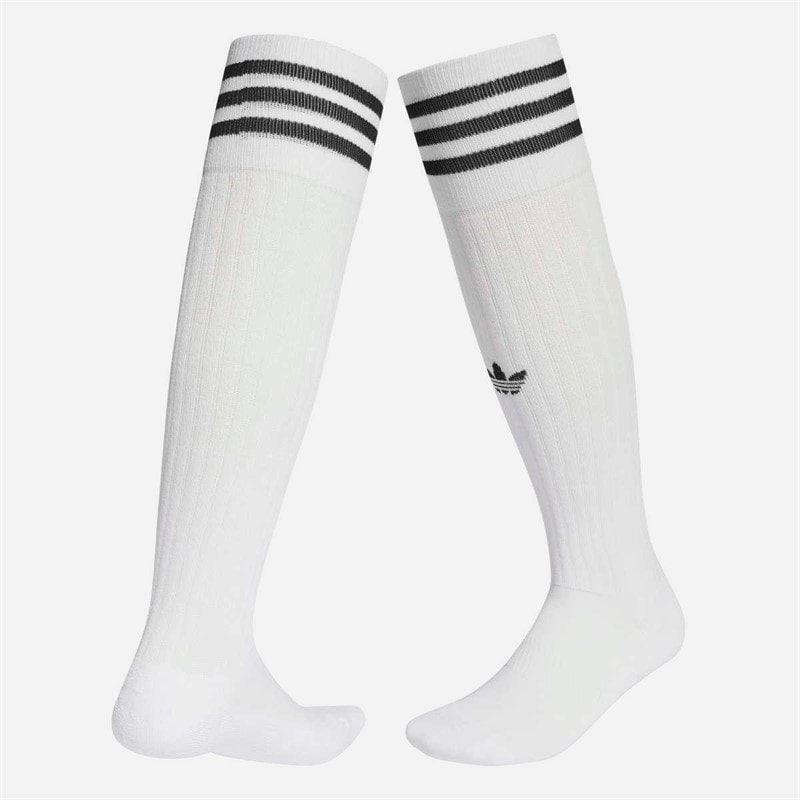 adidas Originals 3 Striber Fodbold Knæstrømper Hvid/Sort - Billede 2