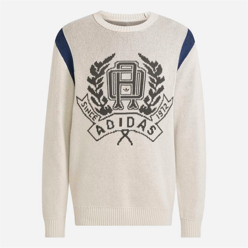 adidas Originals Herre Varsity Grafisk Strikket Sweater Wonder Alumina