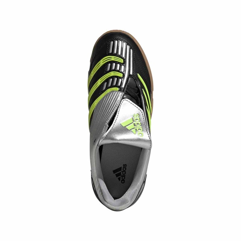 adidas Originals Junior Predator Sala Træningssko Core Black/Signal Green/Silver Metallic - Billede 4