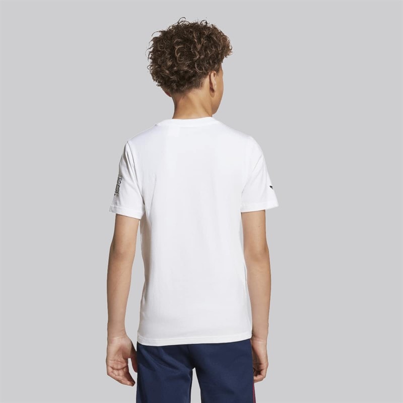 adidas Originals Junior Drenge grafisk t shirt Hvid - Billede 2