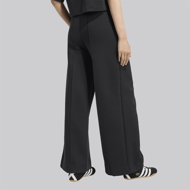 adidas Originals Dame løse 3 striber brede joggingbukser Sort - Billede 2