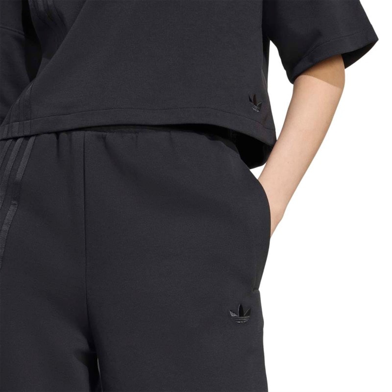 adidas Originals Dame løse 3 striber brede joggingbukser Sort - Billede 3