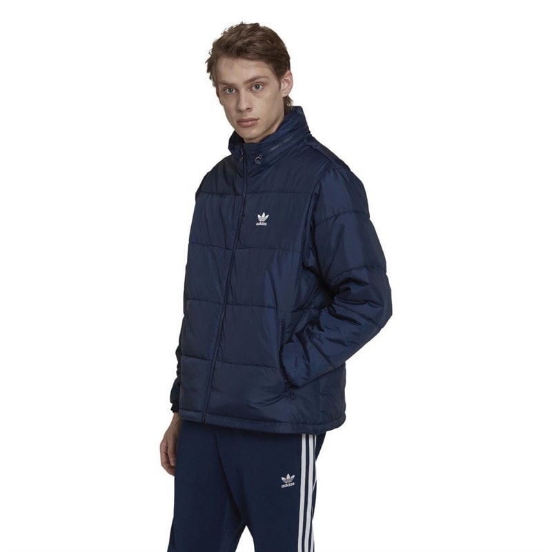 adidas Originals Herre Essentials Polstret Jakke Blå - Billede 4