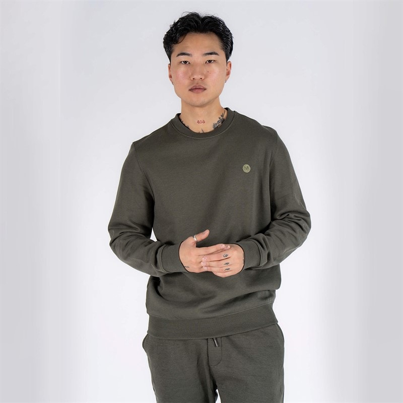 Marcus Herre Colin Sweatshirt Dyb Grøn - Billede 1