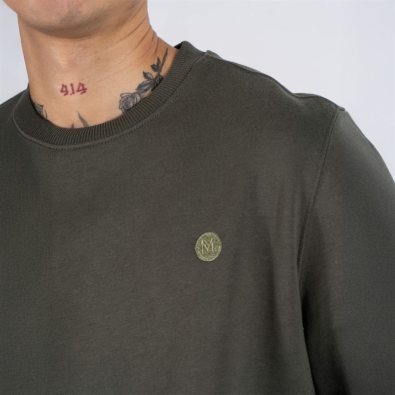 Marcus Herre Colin Sweatshirt Dyb Grøn - Billede 3