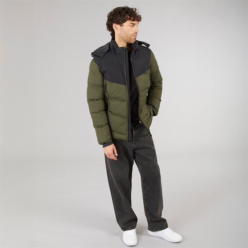 Marcus Herre Lebron Kort Jakke Olive Green - Billede 4