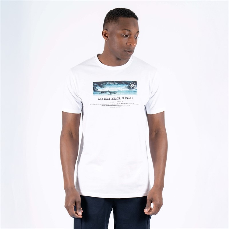 Marcus Herre Towson T-shirt Lys Hvid S//Bright White - Billede 2