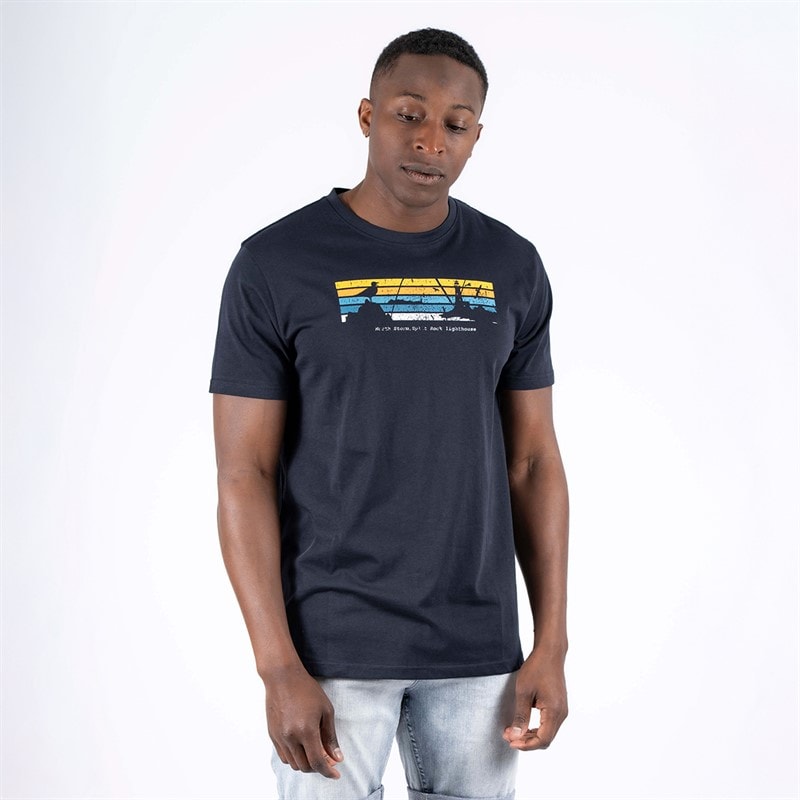 Marcus Herre Archie T-shirt Mørk Safir S//Dark Sapphire