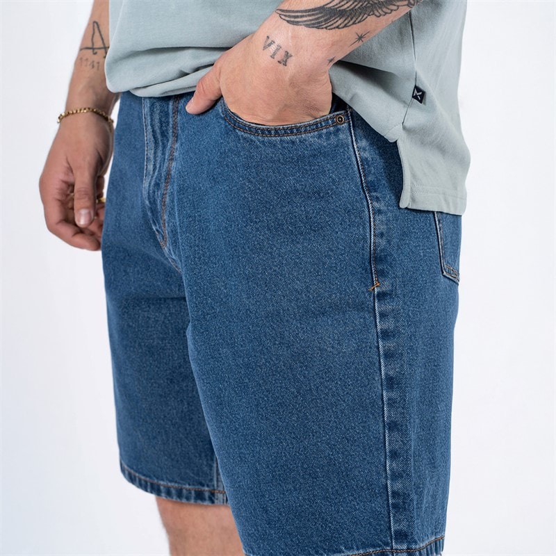 Marcus Herre Justin 2239 Denim Shorts Med. Blue Wash - Billede 2