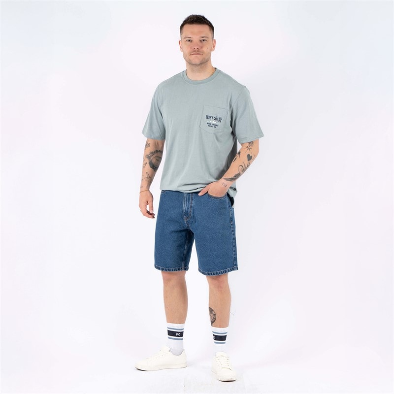 Marcus Herre Justin 2239 Denim Shorts Med. Blue Wash - Billede 3