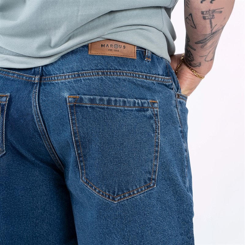 Marcus Herre Justin 2239 Denim Shorts Med. Blue Wash - Billede 4