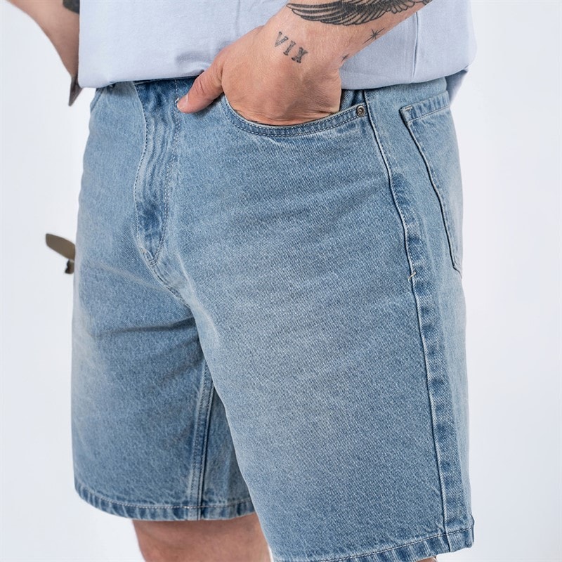 Marcus Herre Justin 2236 Denim Shorts Light Blue Snow - Billede 2