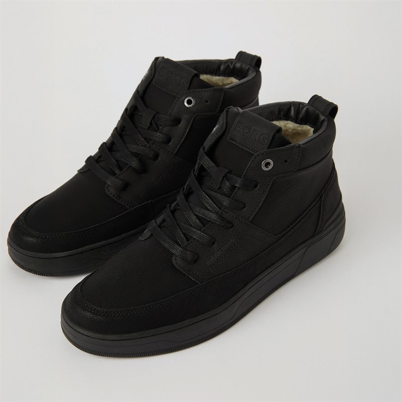 BJORN BORG Herre Game Mid T 1050 Sneakers Sort - Billede 3