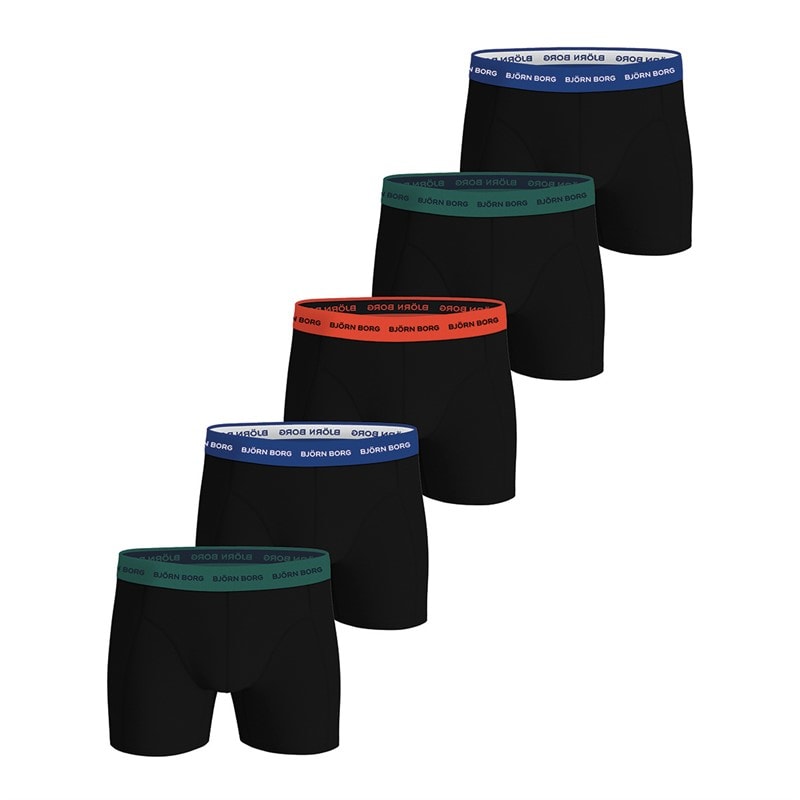 BJORN BORG Herre Fem Pak Bomuld Stretch Boxers Multi pak 1 - Billede 1