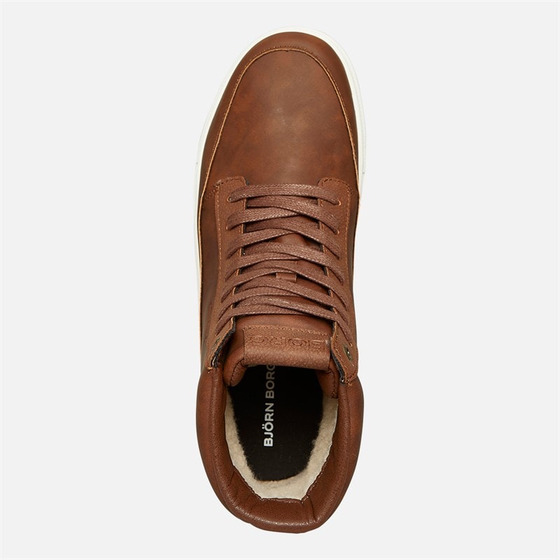 BJORN BORG Herre T275 High FNG Sneakers Tan - Billede 4
