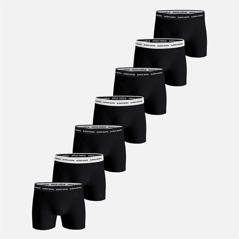 BJORN BORG Herre syv pak bomuld stretch bokser multipack 2