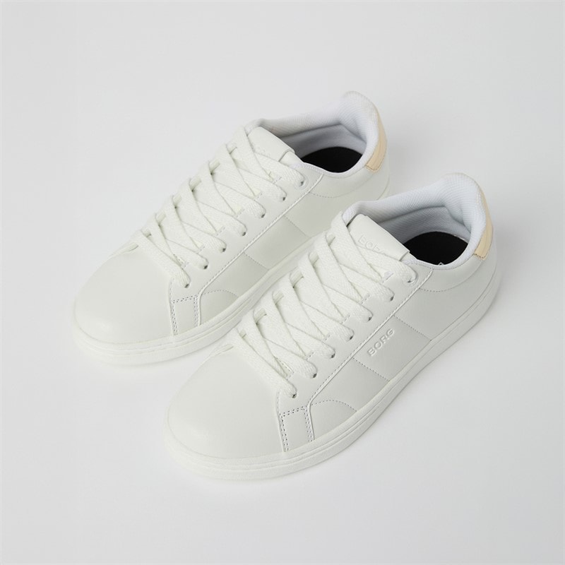 BJORN BORG Dame Cup T460 Sneakers Hvid/Guld White - Gold - Billede 2