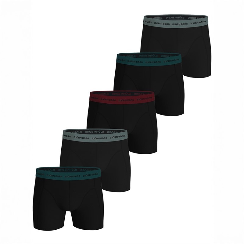 BJORN BORG Herre fem pak bomuld stretch boxers Multipack 1 - Billede 1