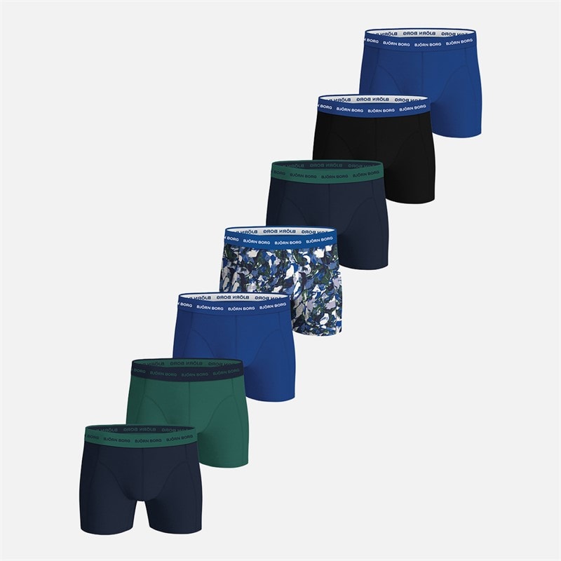 BJORN BORG Herre syv pak bomuld stretch boxers Multipack 3