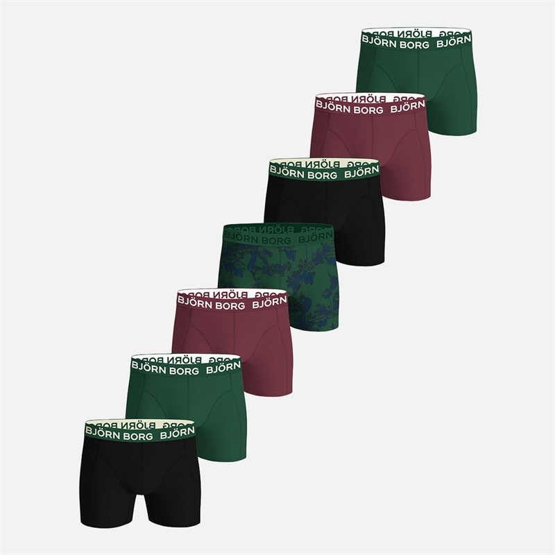 BJORN BORG Herre syv pak bomuld stretch boxers Multipack 2 - Billede 1