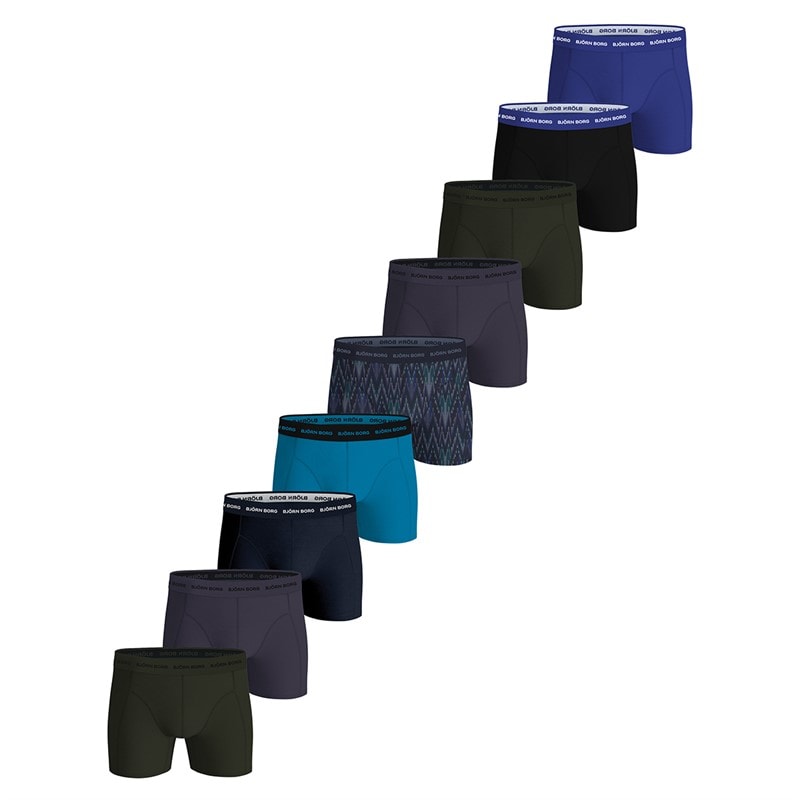 BJORN BORG Herre ni pak bomuld stretch boxers Multipack 1