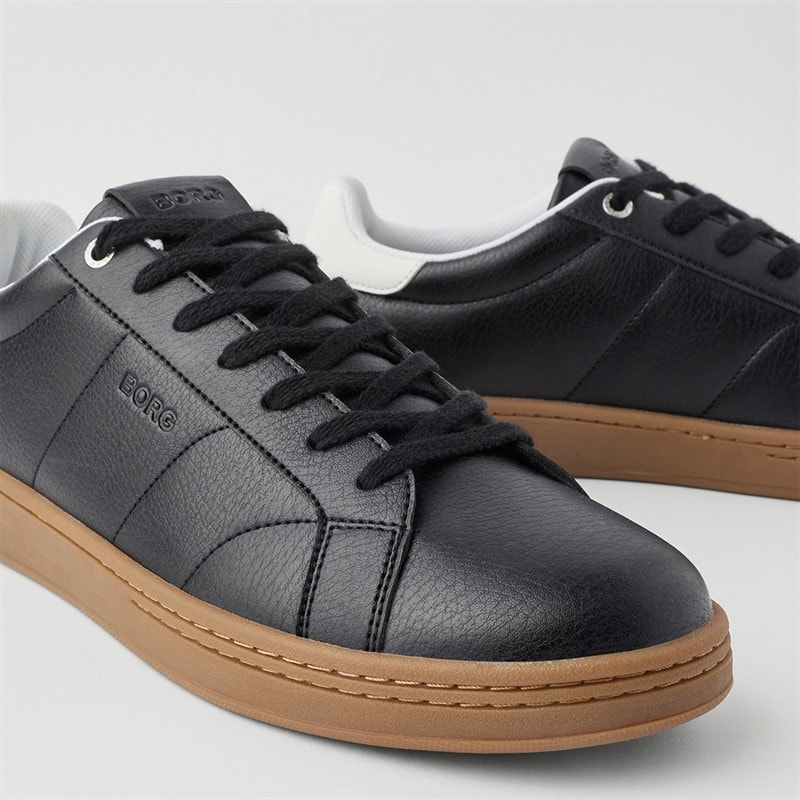 BJORN BORG Herre Kop Sneakers Black White - Billede 4