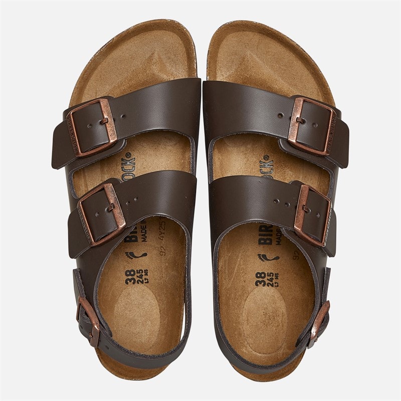 Birkenstock Milano ankelrem sandaler mørkebrun - Billede 3