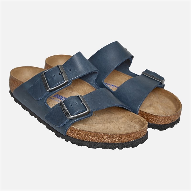 Birkenstock Dame Arizona Dobbelt Rem Sandaler Blå - Billede 2