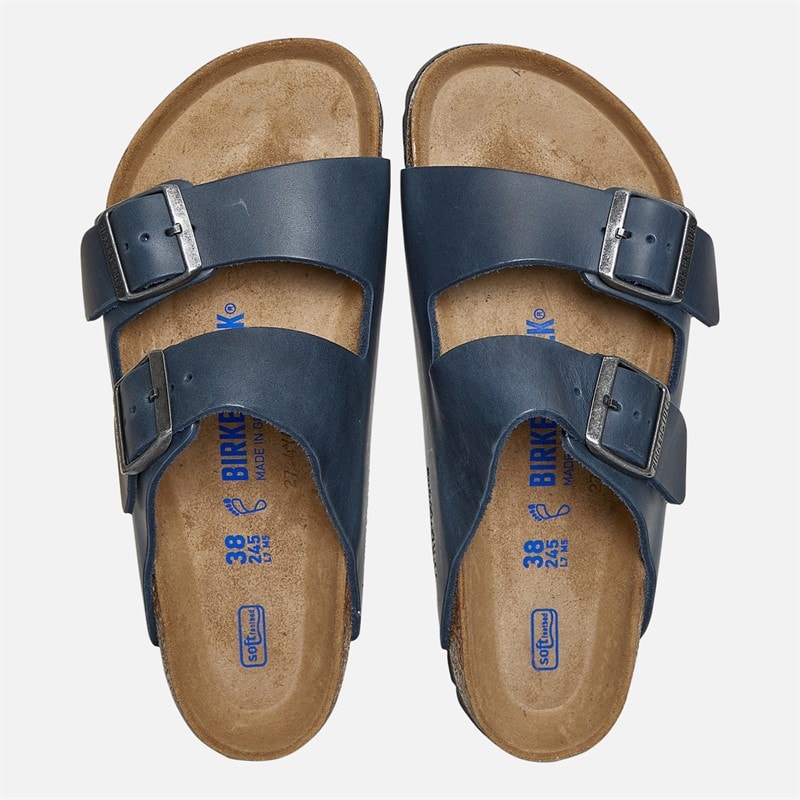 Birkenstock Dame Arizona Dobbelt Rem Sandaler Blå - Billede 3